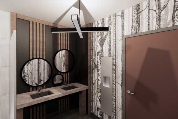 Cultivation Brewing Restroom Rendering