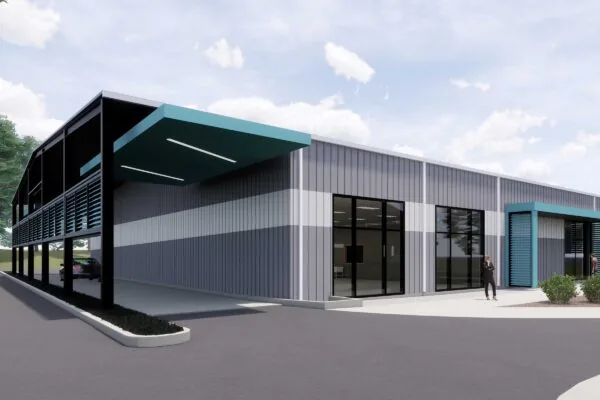 Fayetteville Mixed-Use Exterior Rendering