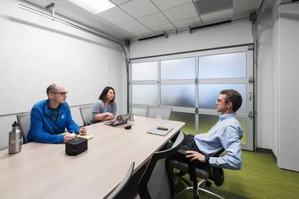 SalesLoft 24 Huddle Room with Garage Door