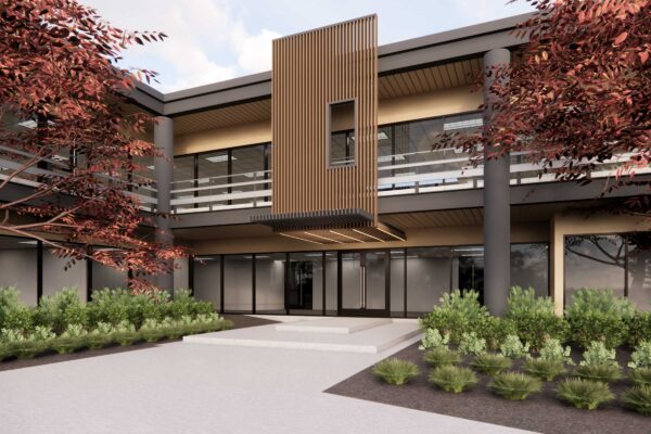 Amenity Areas - Front Entrance Rendering